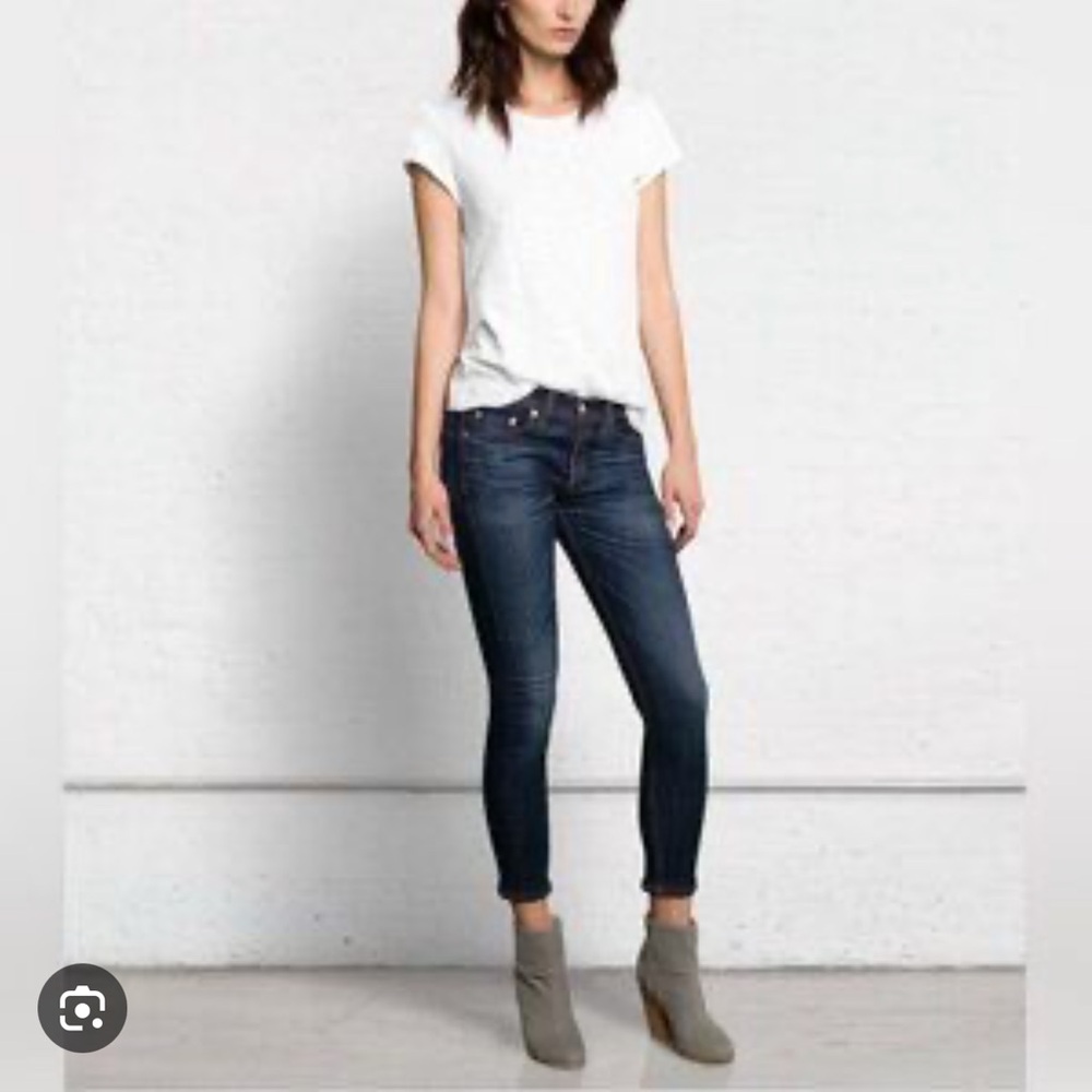 RAG & BONE Denim Dark Wash Indigo Capris Women’s Size 30 Inseam 26”